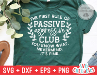 Passive Aggressive Club | SVG Cut File