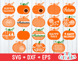 Pumpkin set of 39, Monogram frames, Fall, Halloween