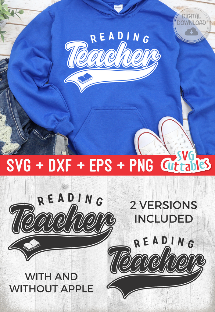 Reading Specialist Swoosh, School SVG Cut File