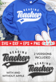 Reading Teacher | Teacher SVG Cut File