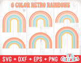 Retro Rainbow 6-color | SVG Cut File
