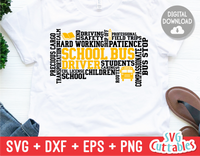 School Bus Driver Word Art