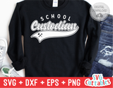 Custodian Swoosh | School SVG Cut File