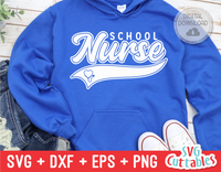 School Nurse Swoosh | SVG Cut File