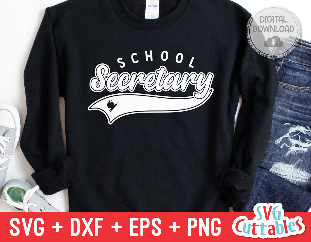 Secretary Swoosh | Teacher SVG Cut File