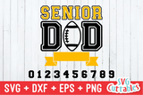 Senior Dad | Football SVG Cut File