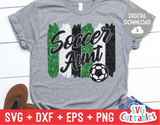 Soccer Aunt svg - Soccer Cut File