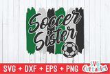 Soccer Sister svg - Soccer Cut File