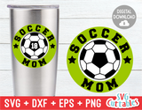 Soccer Mom Circle Monogram Frame