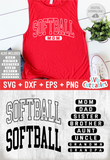Softball Family | SVG Cut File