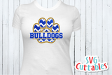 Split Patterned Paw Prints svg cut file