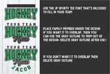 Sports Outlined Arched Template Bundle