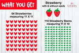 Strawberry svg, Strawberry Print Cut File