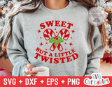 Sweet But A Little Twisted | Christmas SVG