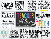 Teacher Shirt Bundle | SVG Cut Files