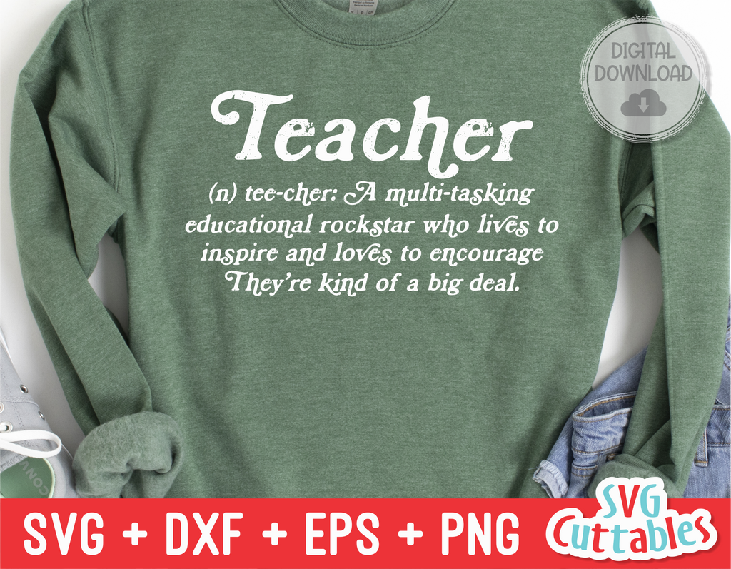 Teacher Definition | Teacher SVG Cut File