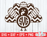 Thanksgiving Turkey Monogram Frame