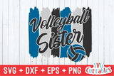 Volleyball Sister svg - Volleyball svg
