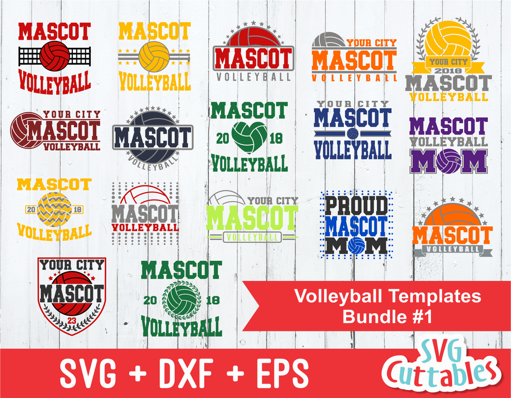 Volleyball Template Bundle #1