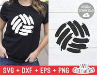 Volleyball Paint Stroke | SVG Cut File