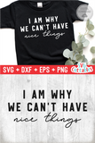 I Am Why We Can't Have Nice Things | Toddler SVG Cut File