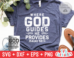 Where God Guide He Provides | SVG Cut File