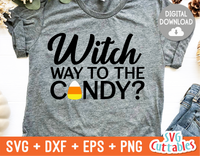 Witch Way To The Candy  | Halloween SVG Cut File