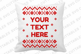 Christmas Sweater, Set of 4 templates and Font ,svg bundle, Ugly Christmas Sweater