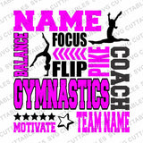 Gymnastics, Gymnastics Coach, Subway art