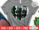 Soccer Mom svg - Soccer Cut File - svg - eps - dxf - png - Heart Paint Strokes