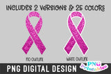 Glitter Cancer Ribbons png Bundle - Cancer Awareness png - Print File - Glitter Sublimation Design png