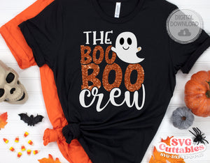 The Boo Boo Crew svg - Halloween - svg - dxf - eps - png - Cute Nurse Halloween