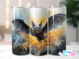 Halloween Bat 20 oz Skinny Tumbler png Design - Sublimation Tumbler Wrap - png File - Straight and Tapered - Digital Download