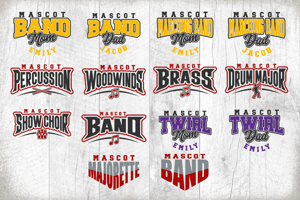 Band Lab Svg Band Template svg Bundle 1 Cut File - Bandk svg - Marching Band ...