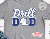 Drill Dad svg - Drill Team Cut File - Drill Team svg - eps - dxf - png - Silhouette - Cricut - Digital Download