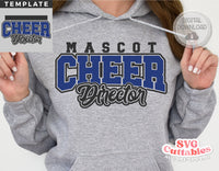 Cheer Director svg Cut File - Cheer Template 0075 - svg - eps - dxf - Cheerleader