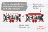 Cheer svg Cut File - Cheerleading - Cheer Template 0078