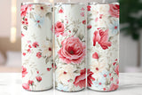 Floral 20 oz Skinny Tumbler png Design - Sublimation Tumbler Wrap