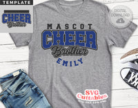 Cheer svg Cut File - Cheer Brother - Cheer Template 0076