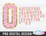 Chenille Alphabet png - Light Pink Alphabet