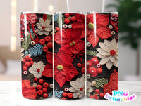 3D Christmas 20 oz Skinny Tumbler png 2