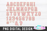 Chenille Alphabet png - Light Pink Alphabet