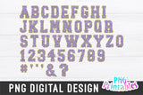 Chenille Alphabet png - Light Purple Alphabet