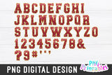 Sequin Sport Alphabet png - Red and Gold Alphabet