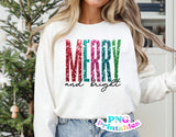 Merry and Bright | Sublimation PNG