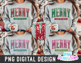 Merry Christmas Sequin png - Christmas Sublimation