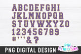 Chenille Alphabet png - Purple Alphabet