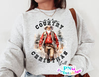 Merry Country Christmas | Sublimation PNG