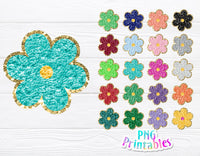 Chenille Flowers | Sublimation PNG