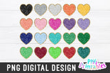 Chenille Hearts | Sublimation PNG